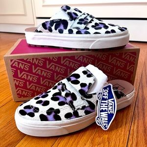 Vans Style 53 Mule - White/Leopard Hair-calf - Size US Men’s 7.5, US Women’s 9.0